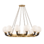 Hudson Valley Lighting Werner Aged Brass/black 61W x 61L x 14.5H Chandelier