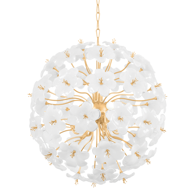 Corbett Lighting HYGEA Gold Leaf 33W x 33L x 34.25H Chandelier
