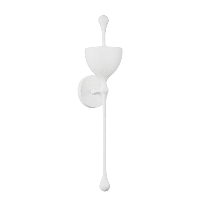 Corbett Lighting ANTALYA GESSO WHITE 5W x 5L x 23.25H Wall Sconce