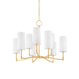 Hudson Valley Lighting Dillon Aged Brass 30W x 30L x 22.5H Chandelier