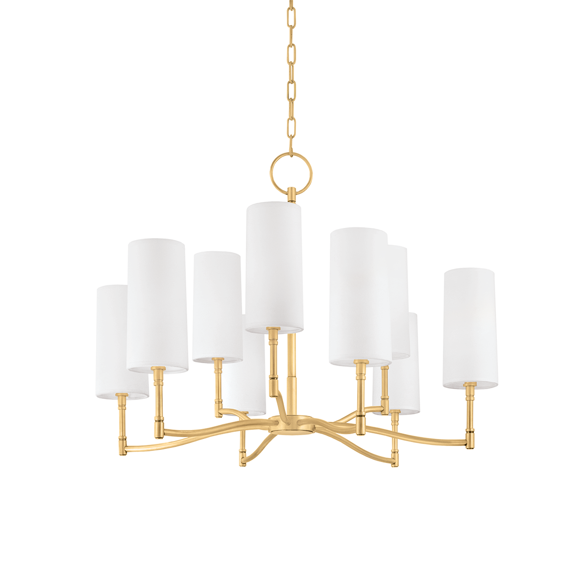 Hudson Valley Lighting Dillon Aged Brass 30W x 30L x 22.5H Chandelier