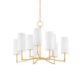 Hudson Valley Lighting Dillon Aged Brass 30W x 30L x 22.5H Chandelier