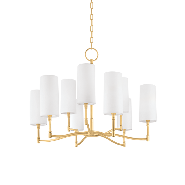 Hudson Valley Lighting Dillon Aged Brass 30W x 30L x 22.5H Chandelier
