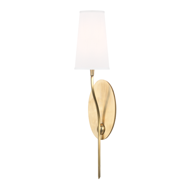 Hudson Valley Lighting Rutland Aged Brass 5W x 5L x 25.5H Wall Sconce