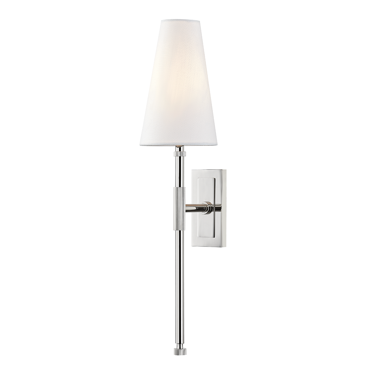 Hudson Valley Lighting Bowery Polished Nickel 5W x 5L x 21.5H Wall Sconce