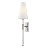 Hudson Valley Lighting Bowery Polished Nickel 5W x 5L x 21.5H Wall Sconce