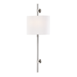 Hudson Valley Lighting Bowery Polished Nickel 12W x 12L x 34H Wall Sconce