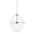 Hudson Valley Lighting Donnell Polished Nickel 12.5W x 12.5L x 15.25H Pendant