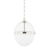 Hudson Valley Lighting Donnell Polished Nickel 12.5W x 12.5L x 15.25H Pendant