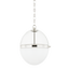 Hudson Valley Lighting Donnell Polished Nickel 12.5W x 12.5L x 15.25H Pendant
