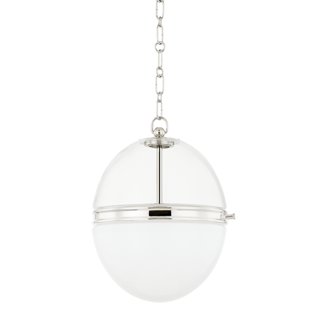 Hudson Valley Lighting Donnell Polished Nickel 12.5W x 12.5L x 15.25H Pendant