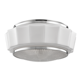 Hudson Valley Lighting Odessa Polished Nickel 15.75W x 15.75L x 7.5H Flush Mount
