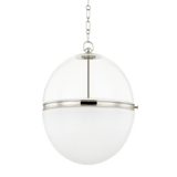Hudson Valley Lighting Donnell Polished Nickel 17.5W x 17.5L x 21.25H Pendant