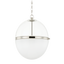 Hudson Valley Lighting Donnell Polished Nickel 17.5W x 17.5L x 21.25H Pendant