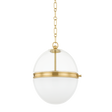 Hudson Valley Lighting Donnell Aged Brass 17.5W x 17.5L x 21.25H Pendant