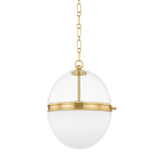 Hudson Valley Lighting Donnell Aged Brass 17.5W x 17.5L x 21.25H Pendant
