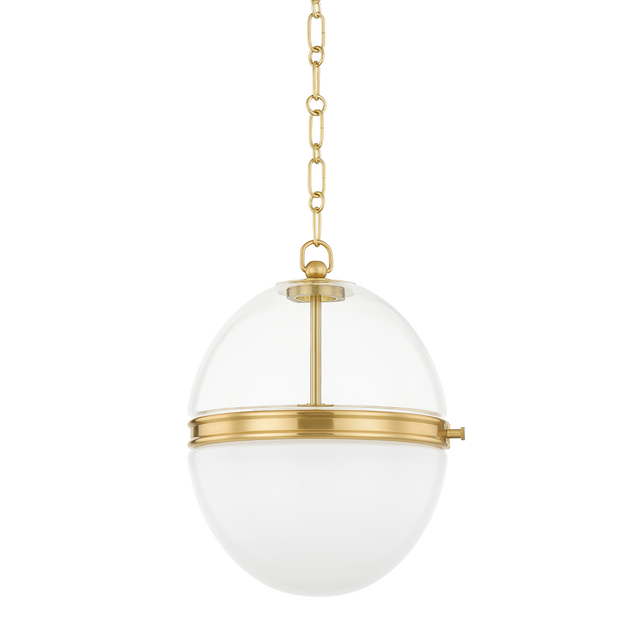 Hudson Valley Lighting Donnell Aged Brass 17.5W x 17.5L x 21.25H Pendant