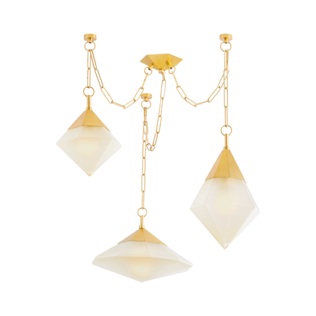 Corbett Lighting ANGELIQUE VINTAGE POLISHED BRASS 58W x 58L x 38.75H Chandelier