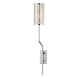 Hudson Valley Lighting Hugo Polished Nickel 3.5W x 3.5L x 25.5H Wall Sconce