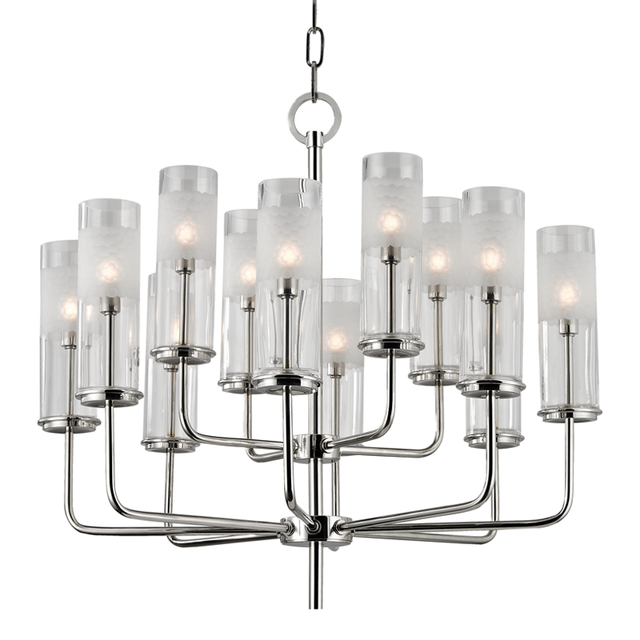 Hudson Valley Lighting Wentworth Polished Nickel 25W x 25L x 24H Chandelier