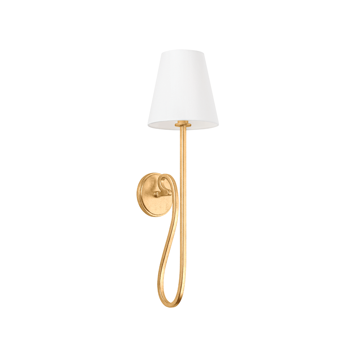 Hudson Valley Lighting ELMHURST VINTAGE GOLD LEAF 7.5W x 7.5L x 27.5H Wall Sconce