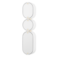 Corbett Lighting Opal SOFT WHITE/VINTAGE BRASS 5W x 5L x 23H Wall Sconce