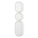 Corbett Lighting Opal SOFT WHITE/VINTAGE BRASS 5W x 5L x 23H Wall Sconce