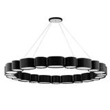 Corbett Lighting Opal SOFT BLACK/STAINLESS STEEL 50W x 50L x 4H Chandelier