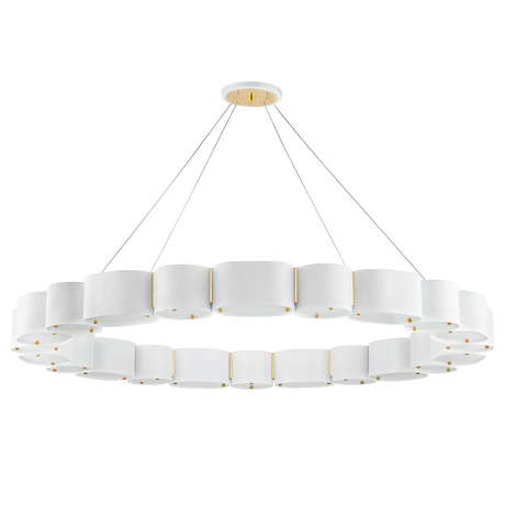 Corbett Lighting Opal SOFT WHITE/VINTAGE BRASS 50W x 50L x 4H Chandelier
