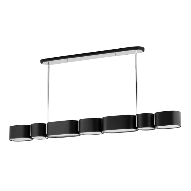 Corbett Lighting Opal SOFT BLACK/STAINLESS STEEL 5.25W x 54L x 8.5H Trim