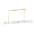Corbett Lighting Opal SOFT WHITE/VINTAGE BRASS 5.25W x 54L x 8.5H Trim