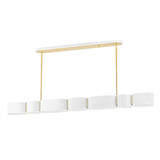 Corbett Lighting Opal SOFT WHITE/VINTAGE BRASS 5.25W x 54L x 8.5H Trim