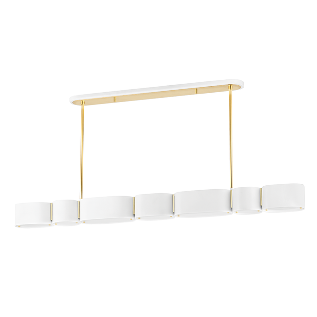 Corbett Lighting Opal SOFT WHITE/VINTAGE BRASS 5.25W x 54L x 8.5H Trim