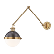 Hudson Valley Lighting Latham Aged/antique Distressed Bronze 9.5W x 9.5L x 21.25H Wall Sconce