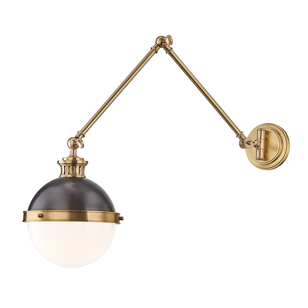 Hudson Valley Lighting Latham Aged/antique Distressed Bronze 9.5W x 9.5L x 21.25H Wall Sconce