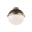 Hudson Valley Lighting Latham Aged/antique Distressed Bronze 14.75W x 14.75L x 14H Flush Mount