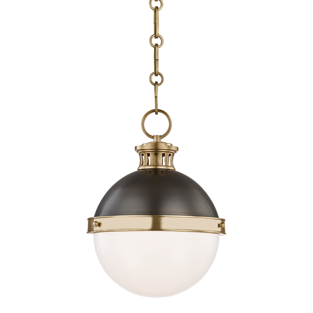 Hudson Valley Lighting Latham Aged/antique Distressed Bronze 9.5W x 9.5L x 12.25H Pendant