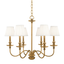 Hudson Valley Lighting Menlo Park Aged Brass 25W x 25L x 20H Chandelier