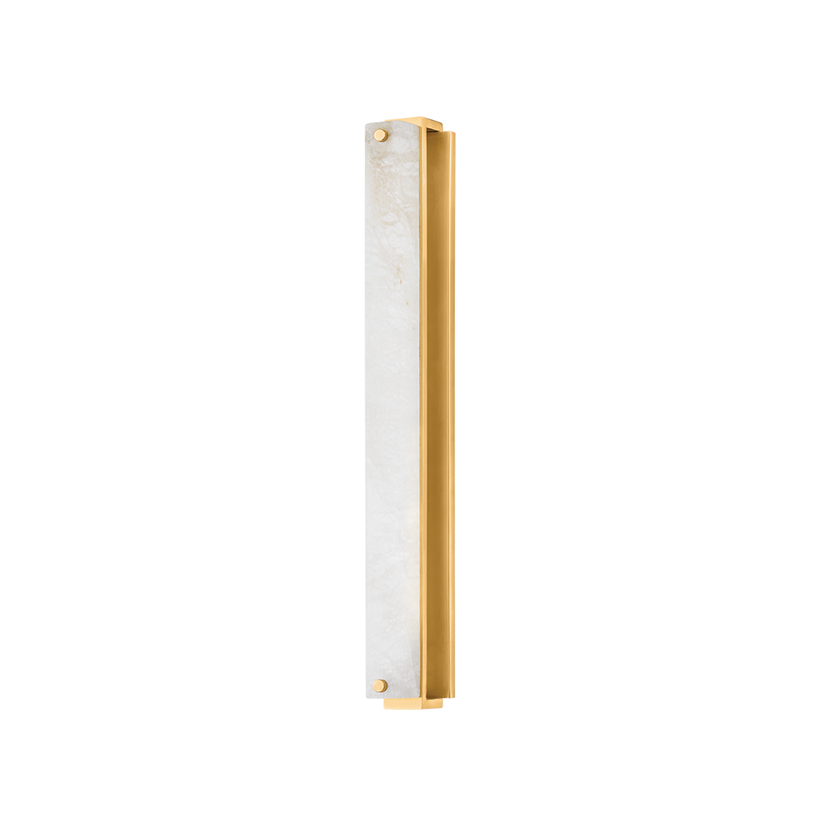 Hudson Valley Lighting EDGEMERE AGED BRASS 2.5W x 2.5L x 22.5H Wall Sconce