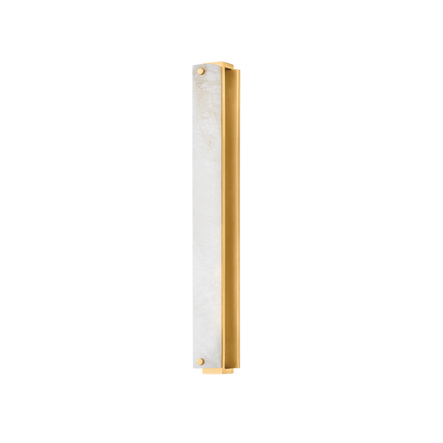 Hudson Valley Lighting EDGEMERE AGED BRASS 2.5W x 2.5L x 22.5H Wall Sconce