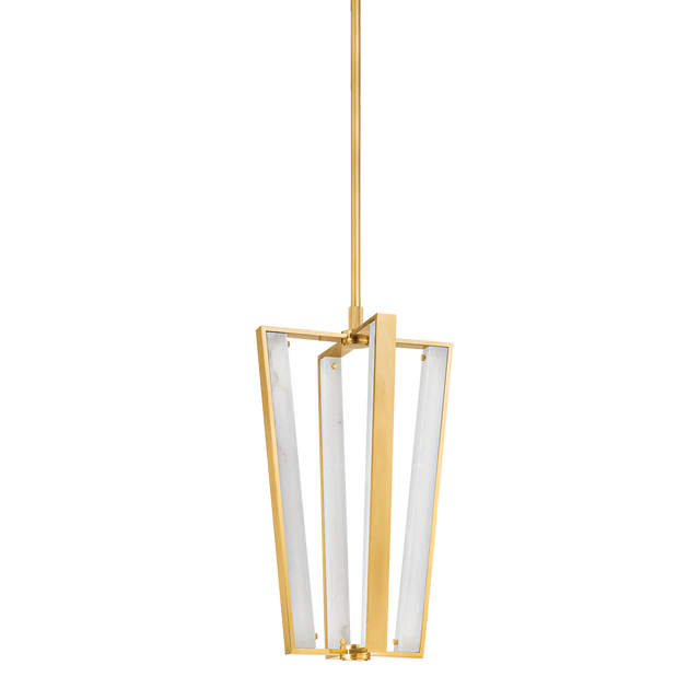 Hudson Valley Lighting EDGEMERE AGED BRASS 16W x 16L x 27.75H Pendant