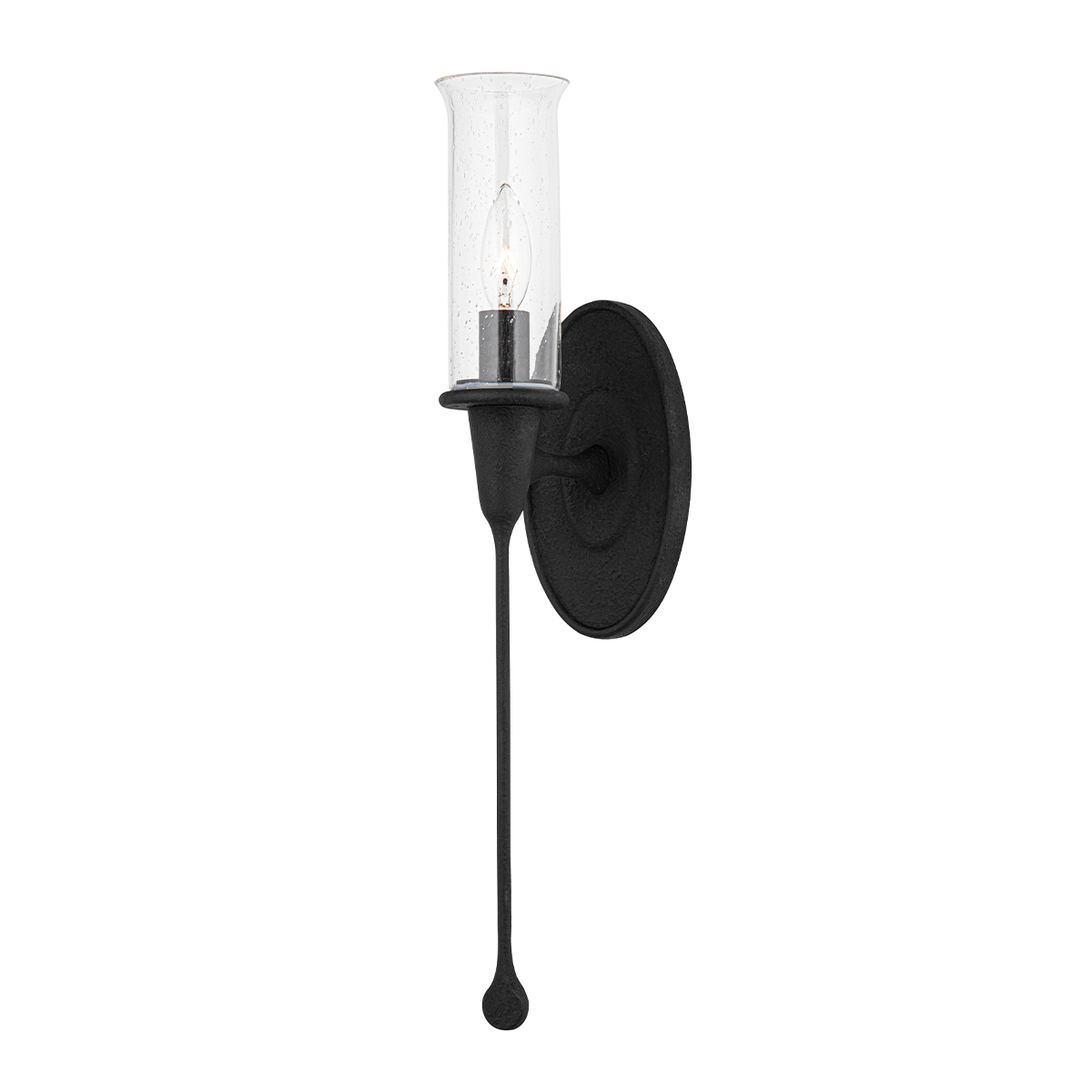 Hudson Valley Lighting Chisel Black Iron 4W x 4L x 21.25H Wall Sconce