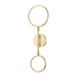 Hudson Valley Lighting Saturn Aged Brass 8W x 8L x 24H Wall Sconce