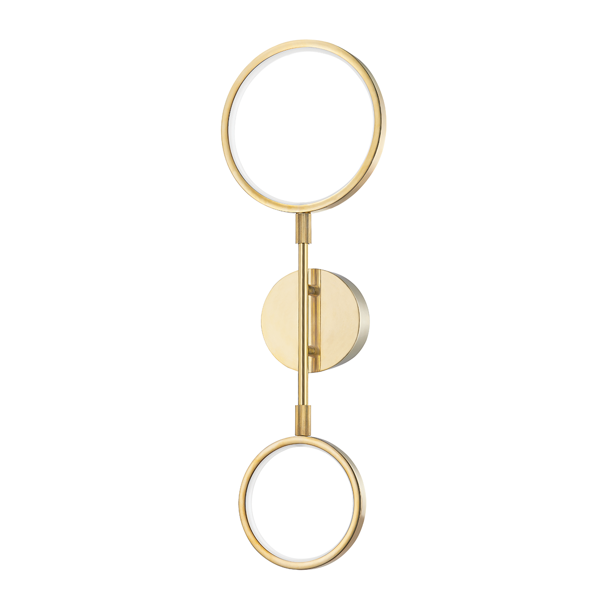 Hudson Valley Lighting Saturn Aged Brass 8W x 8L x 24H Wall Sconce