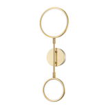 Hudson Valley Lighting Saturn Aged Brass 8W x 8L x 24H Wall Sconce