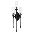 Hudson Valley Lighting Chisel Black Iron 9.75W x 9.75L x 27.5H Wall Sconce