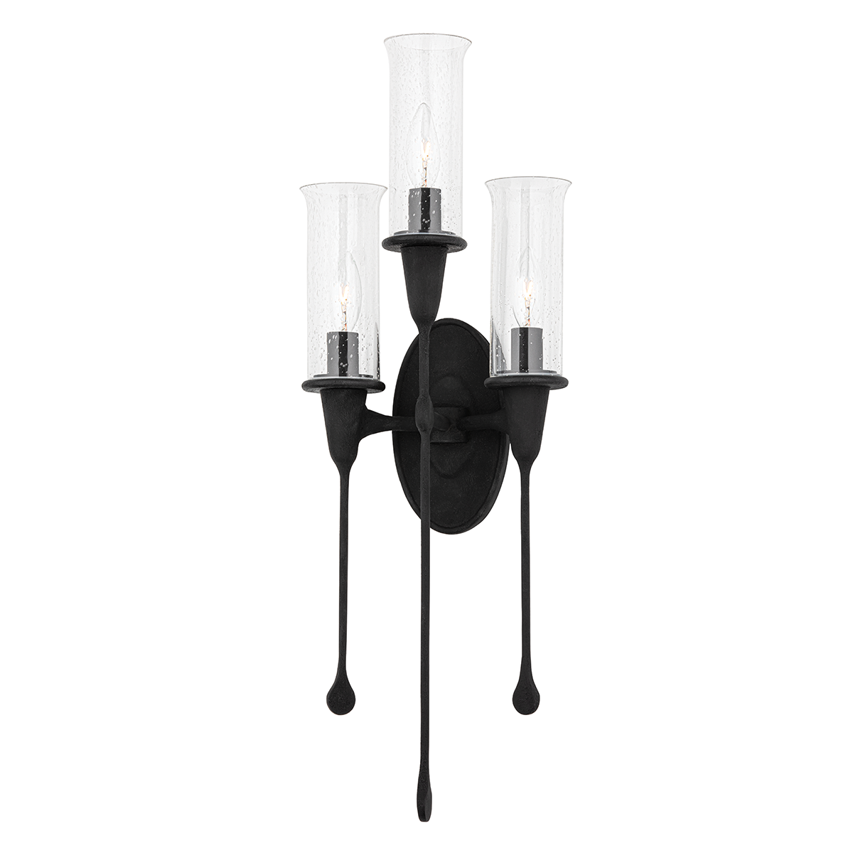Hudson Valley Lighting Chisel Black Iron 9.75W x 9.75L x 27.5H Wall Sconce