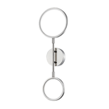 Hudson Valley Lighting Saturn Polished Nickel 8W x 8L x 24H Wall Sconce