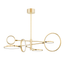 Hudson Valley Lighting Saturn Aged Brass 44.5W x 44.5L x 13.25H Chandelier