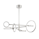 Hudson Valley Lighting Saturn Polished Nickel 44.5W x 44.5L x 13.25H Chandelier